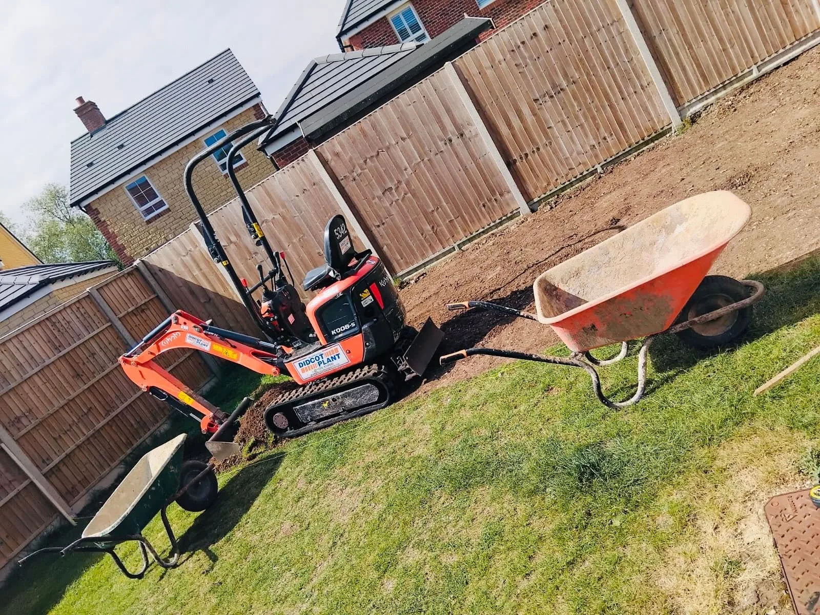 patio excavation groundworks high wycombe - Double Bellezza Fino Porcelain Patio Installation in High Wycombe