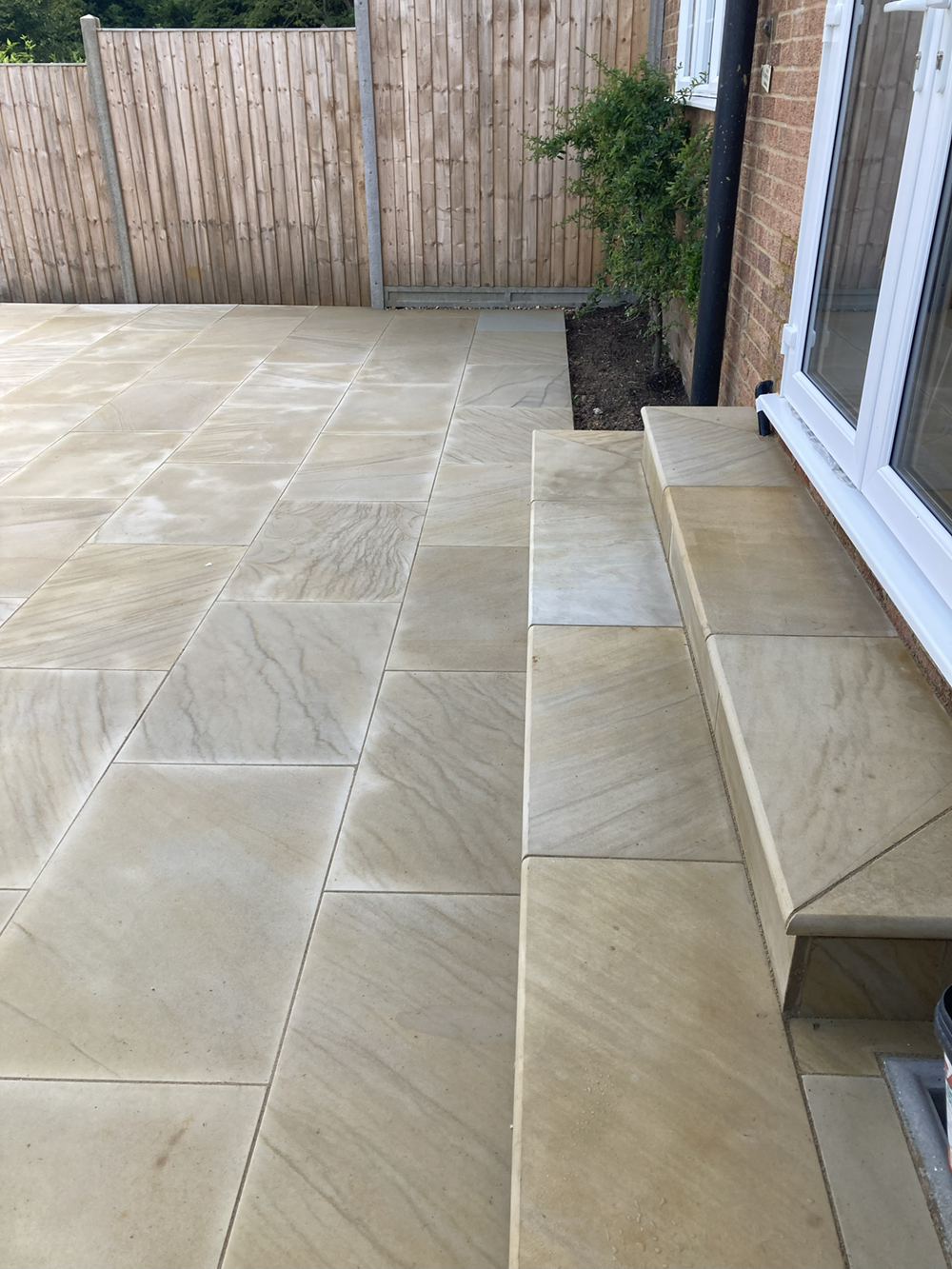 IMG_ - Raised Patio with Retaining Wall and Steps